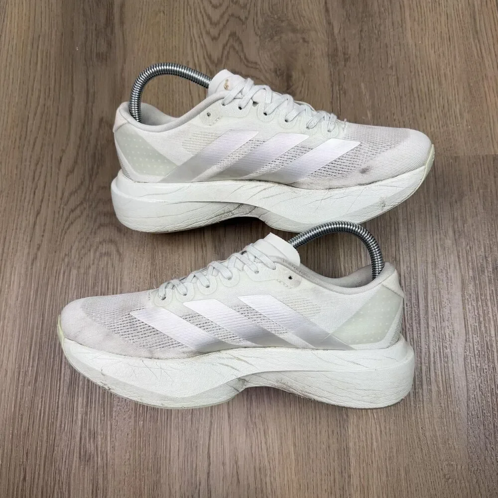 Adidas Adizero Evo SL Shoes Womens Size 7.5 White Running Lightweight Sneakers